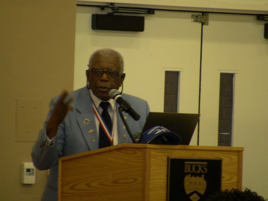 Former Tuskegee Airman inspires listeners at Bucks