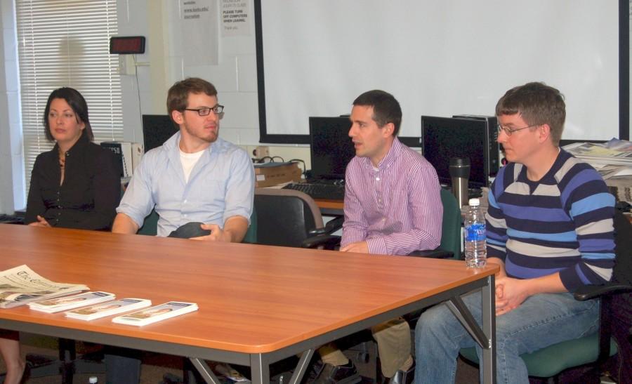 Professional journalists tell Bucks students there are jobs in the news business