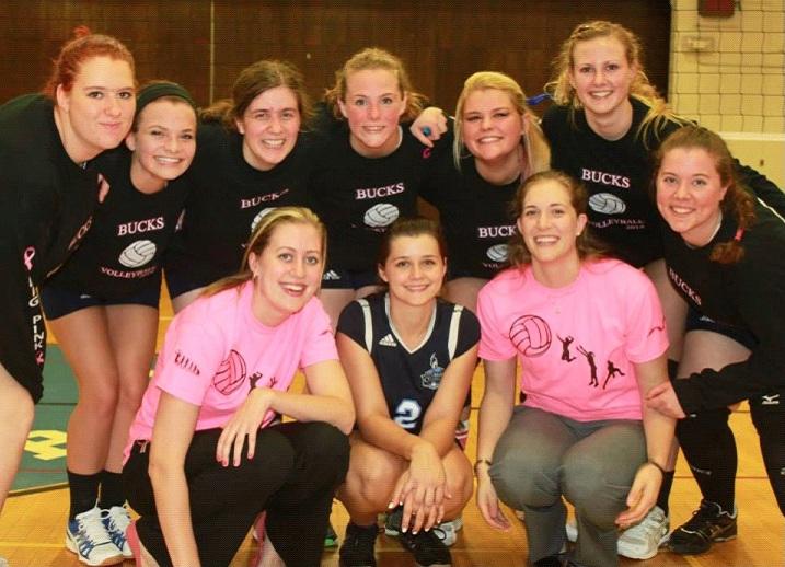 The womens volleyball team