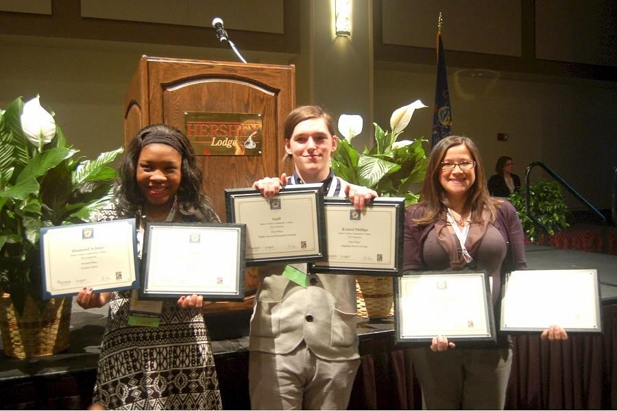 Centurion award winners. left to right: Diamond Schuler, Kristof Phillips, Michele Haddon