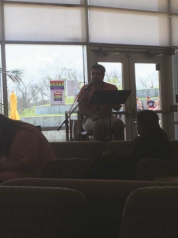 Upper Bucks campus hosted an open mic poetry reading