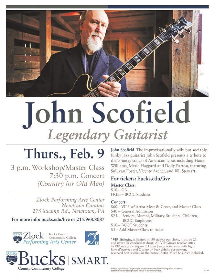 Grammy Award Winning Musician, John Scofield performs at Bucks
