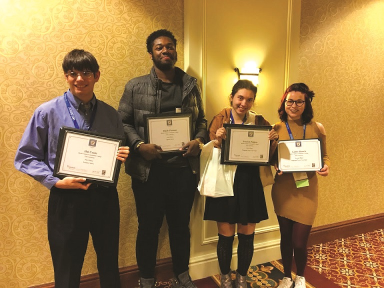 Pictured from right to left: Hal Conte, Elijah Pittman, Jocelyn Pappas and Gabby Houck.