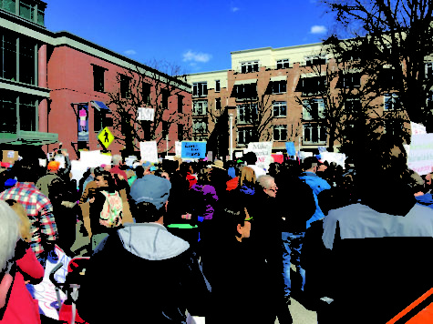Crowds marched with signs and solidarity in Princeton, NJ.
