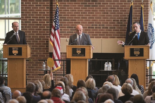 Wallace and Fitzpatrick Hold Final Debate at Lower Bucks Campus