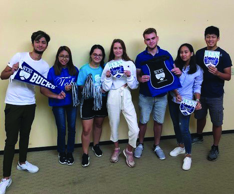     Students and their country of origin: Pratik Chapagain, Nepal, Gu Gu Nge, Burma, Giorgia Serica, Albania, Sofia Drachuk, Russia, Kevin Skoti, Albania, Aidana Artykbaeva, Uzbekistan, Zau Grin   Wawhkyung, Burma. Photo courtesy of Casey Grunmeier