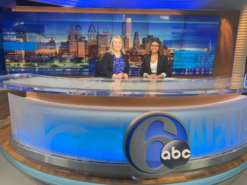 Students Tour 6ABC News with the Broadcast Pioneers of Philadelphia