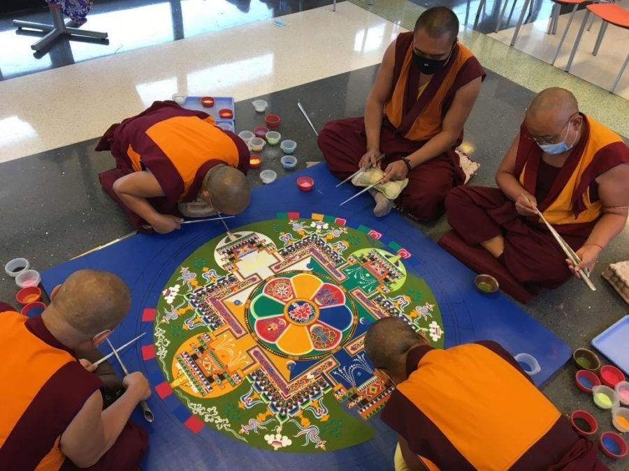 Tibetan Refugee Monks Return to Bucks Solarium