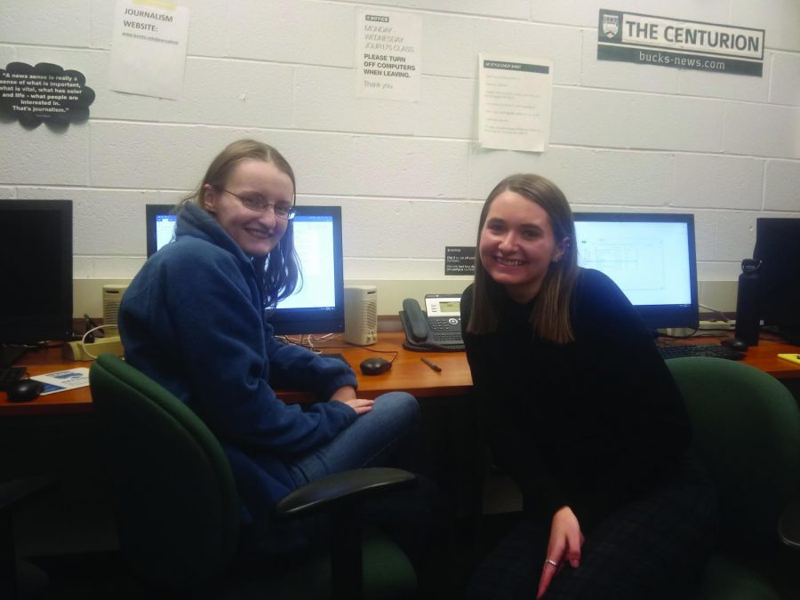 Centurion staff members Alyssa Moore (left) and Sarah Siock (right).