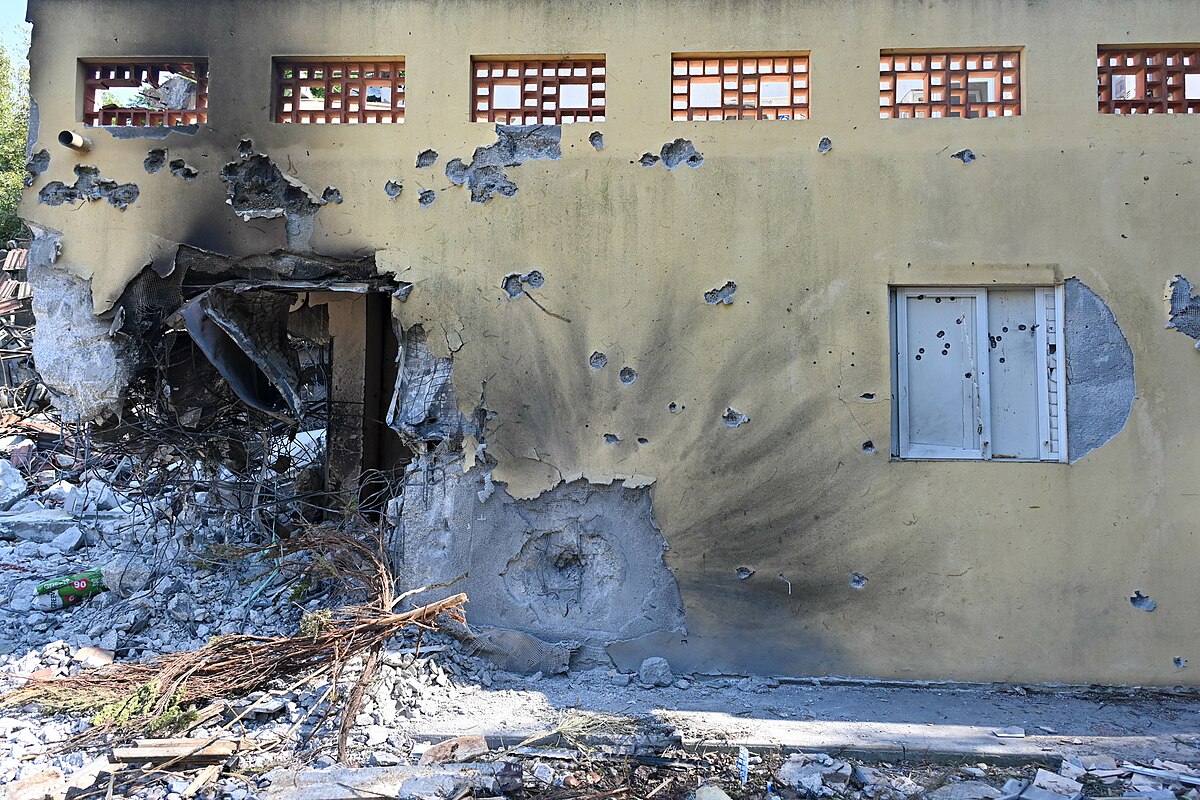 Some of the damage following the Hamas attacks.