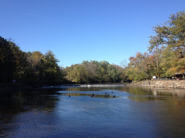 Photo of Neshaminy Creek in Tyler State Park courtesy Wikimedia Commons